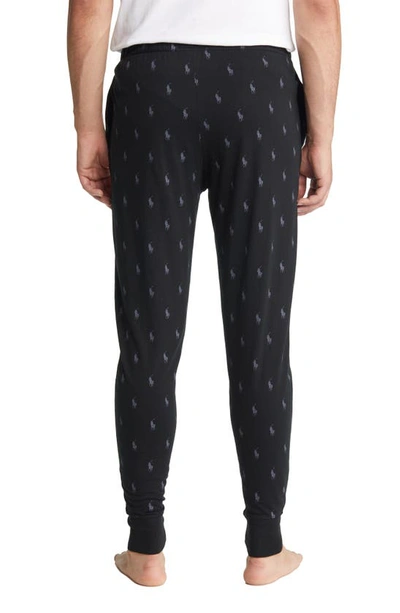 Shop Polo Ralph Lauren Pony Print Pajama Pants In Polo Black