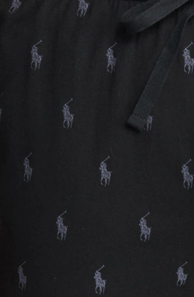 Shop Polo Ralph Lauren Pony Print Pajama Pants In Polo Black