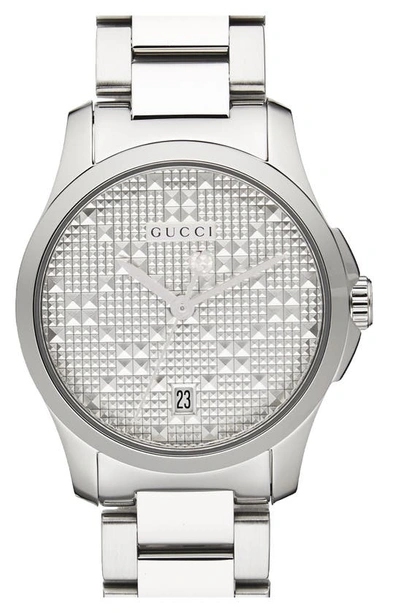 Shop Gucci G-timeless Bracelet Watch, 27mm