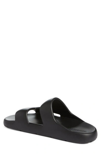 Shop Bottega Veneta Gel Rubber Slide Sandal In Black