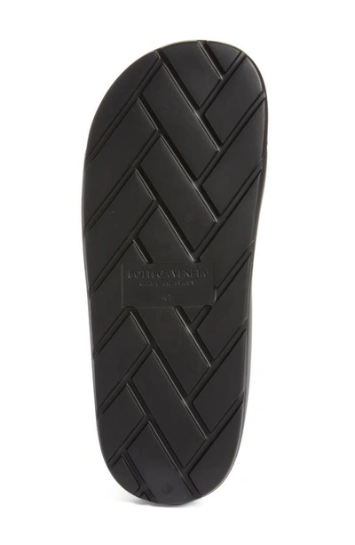 Shop Bottega Veneta Gel Rubber Slide Sandal In Black