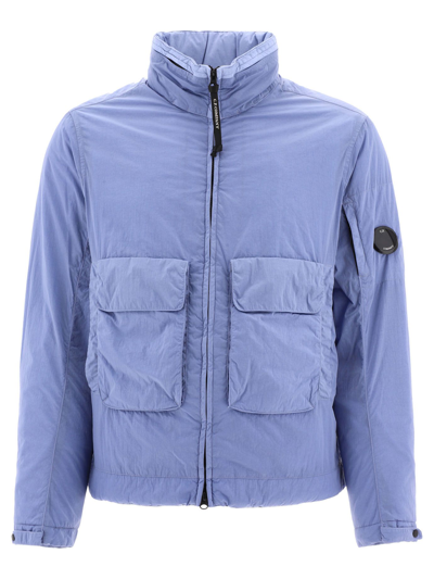 Shop C.p. Company Cp Company Men's  Light Blue Other Materials Jacket In #add8e6