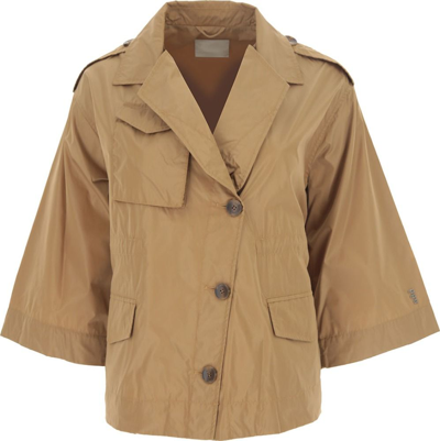 Shop Add Women's  Beige Polyester Outerwear Jacket