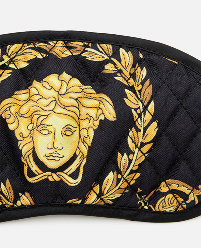 Shop Versace La Coupe Des Dieux  Silk Sleep Mask In Red