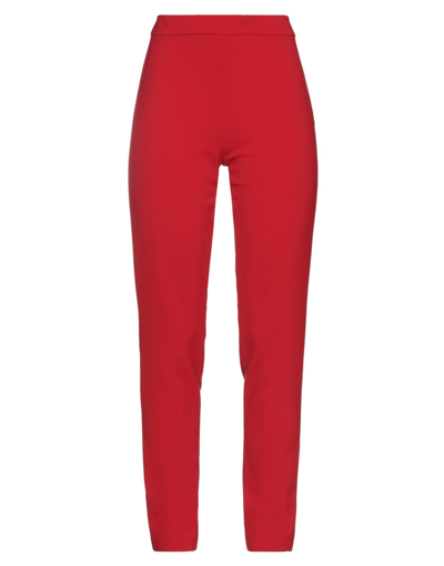Shop Moschino Pants In Red