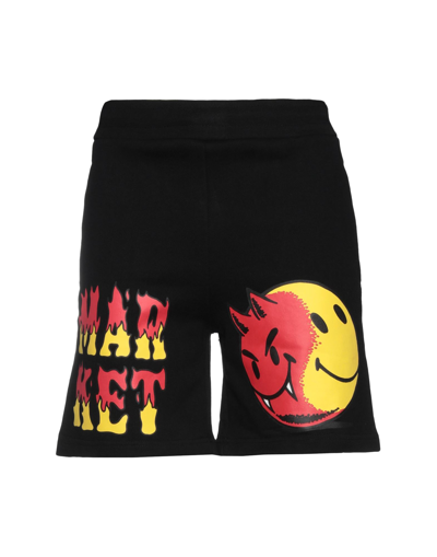 Market Smiley Good Vs. Evil Cotton Sweat Shorts In Black