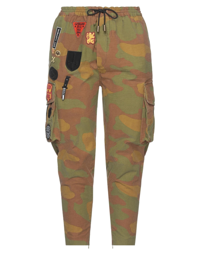 Shop Dsquared2 Woman Pants Military Green Size 6 Cotton, Elastane, Polyester