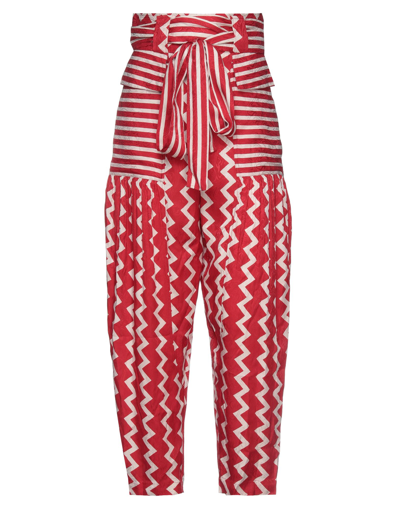 Shop Stella Mccartney Woman Pants Red Size 0 Silk