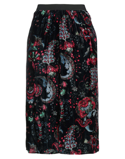 Shop Isabel Marant Woman Midi Skirt Black Size 6 Viscose, Silk