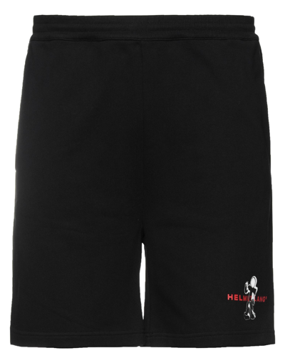 Shop Helmut Lang Man Shorts & Bermuda Shorts Black Size Xxl Cotton