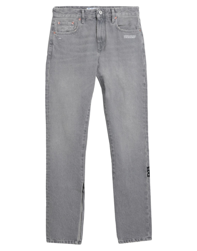 Shop Off-white Woman Jeans Grey Size 31 Cotton