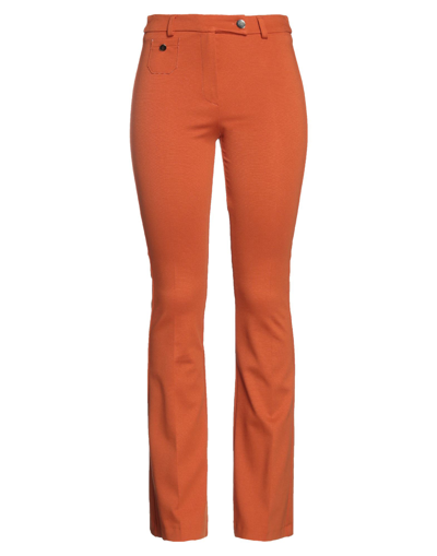 Shop Spago Donna Woman Pants Orange Size 4 Viscose, Nylon, Elastane