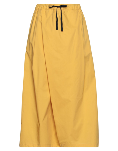 Shop Meimeij Woman Pants Ocher Size 8 Cotton In Yellow