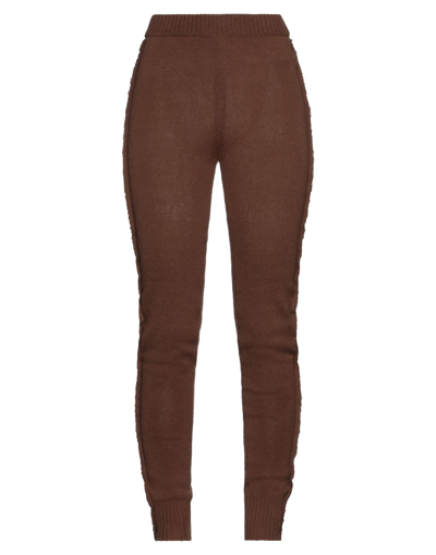 Shop Marni Woman Pants Brown Size 4 Cashmere, Recycled Wool