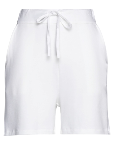 Shop Majestic Filatures Woman Shorts & Bermuda Shorts White Size 3 Viscose, Elastane