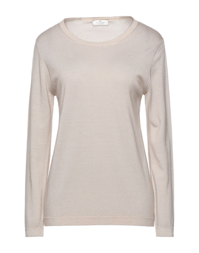 Shop Panicale Woman Sweater Beige Size 4 Merino Wool, Silk