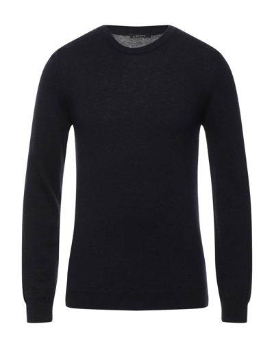 Shop Bellwood Man Sweater Midnight Blue Size 46 Merino Wool