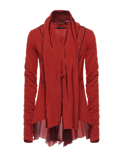 Shop High Woman Cardigan Rust Size S Wool, Elastane, Rayon, Cupro In Red