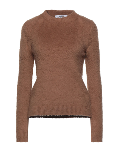 Shop Mauro Grifoni Sweaters In Camel