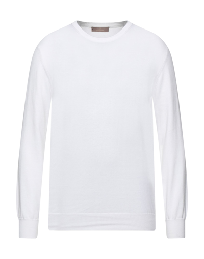 Shop Cruciani Man Sweater White Size 40 Cotton