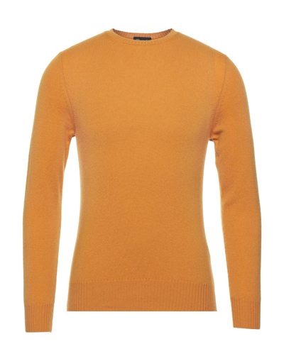 Shop Drumohr Man Sweater Apricot Size 36 Cashmere In Orange