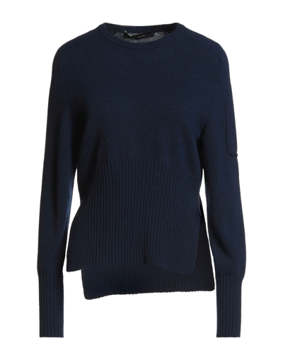 Shop Cedric Charlier Woman Sweater Midnight Blue Size 8 Wool, Polyamide