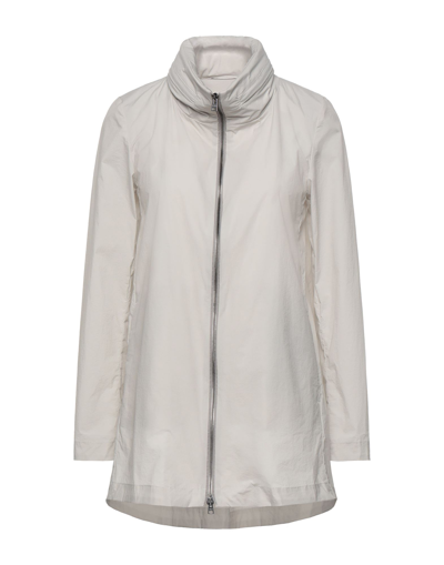 Shop Herno Woman Overcoat & Trench Coat Light Grey Size 8 Polyamide, Elastane
