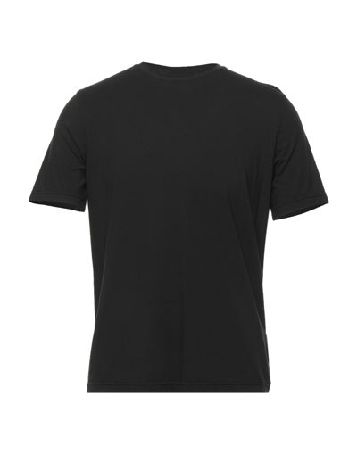 Shop Alpha Studio Man T-shirt Black Size 42 Cotton, Elastane