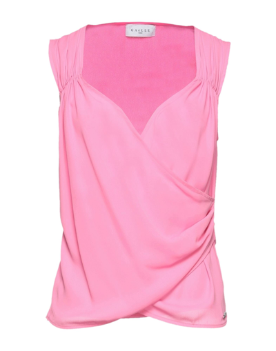 Shop Gaelle Paris Gaëlle Paris Woman Top Fuchsia Size 6 Polyester In Pink