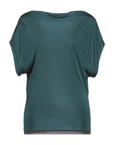 Shop Missoni Woman T-shirt Deep Jade Size 12 Viscose