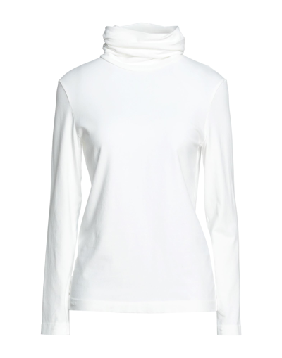 Shop European Culture Woman T-shirt Ivory Size Xl Cotton, Lycra In White