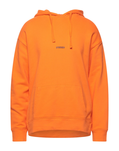 Shop Hydrogen Man Sweatshirt Orange Size Xs Cotton