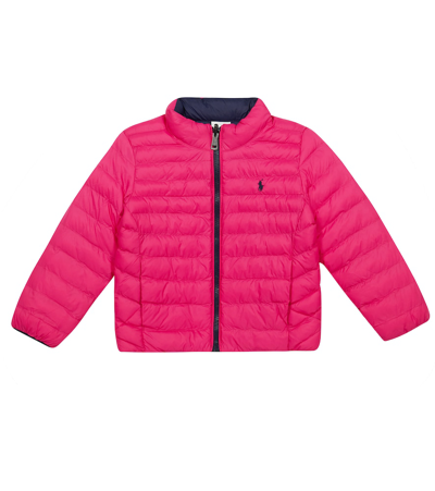 Shop Polo Ralph Lauren Reversible Quilted Jacket In Sport Pink/newport Navy