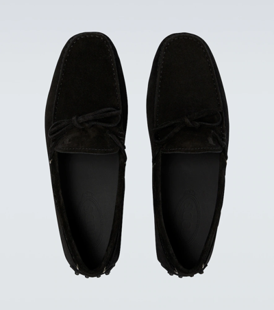 Shop Tod's City Gommino Driving Shoes In Nero