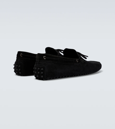 Shop Tod's City Gommino Driving Shoes In Nero