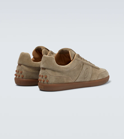 Tod's T Cassetta 68c Sneakers In Torba+miele