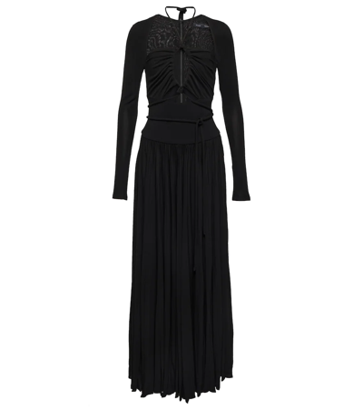 Shop Proenza Schouler Cutout Jersey Maxi Dress In Black