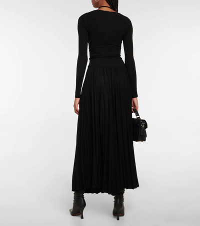 Shop Proenza Schouler Cutout Jersey Maxi Dress In Black