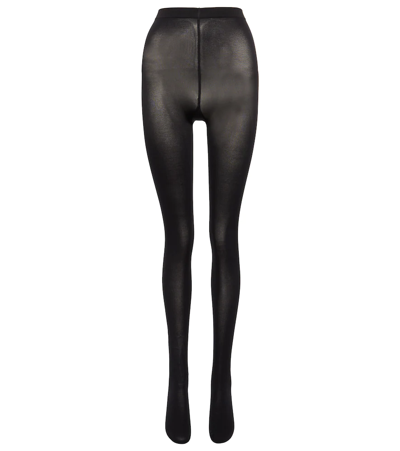 Shop Wolford Velvet De Luxe 50 Set Of 2 Tights In Black