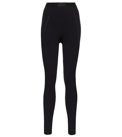 Shop Wolford Sporty Logo Leggings In Black