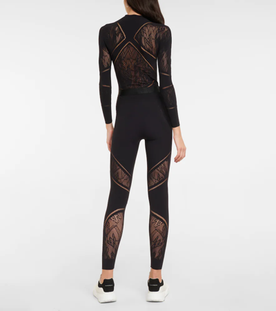 Shop Wolford Sporty Logo Leggings In Black