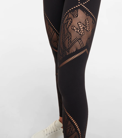 Shop Wolford Sporty Logo Leggings In Black