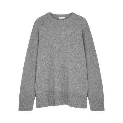 Shop The Row Sibem Grey Wool And Cashmere-blend Jumper