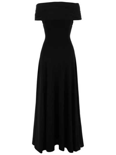 Shop Khaite The Bridgit Maxi Dress In Black