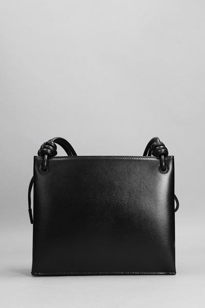 Shop Jil Sander Giro Sm Shoulder Bag In Black Leather