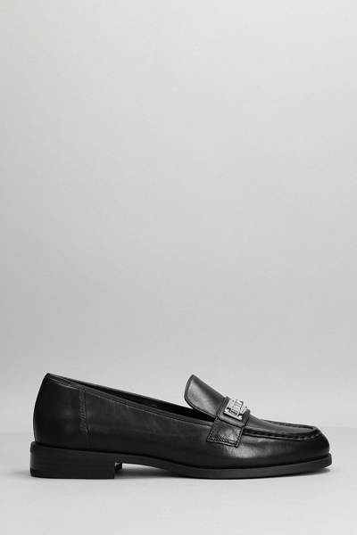 Shop Michael Kors Padma Loafer Loafers In Black Leather