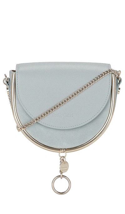 Shop See By Chloé Mara Evening Bag In Baby Blue