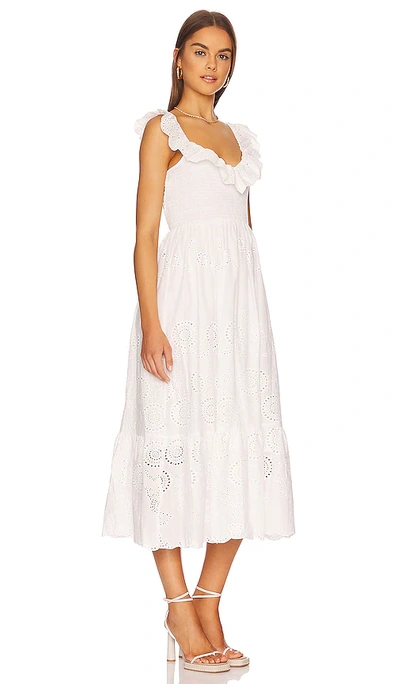 Shop Astr Cottage Dress In White
