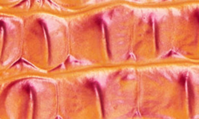 Shop Brahmin Veronica Melbourne Croc Embossed Leather Envelope Wallet In Dusty Orange Melbourne