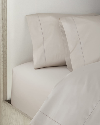 Shop Sferra Giotto King Pillow Case, 22" X 42" In Grey